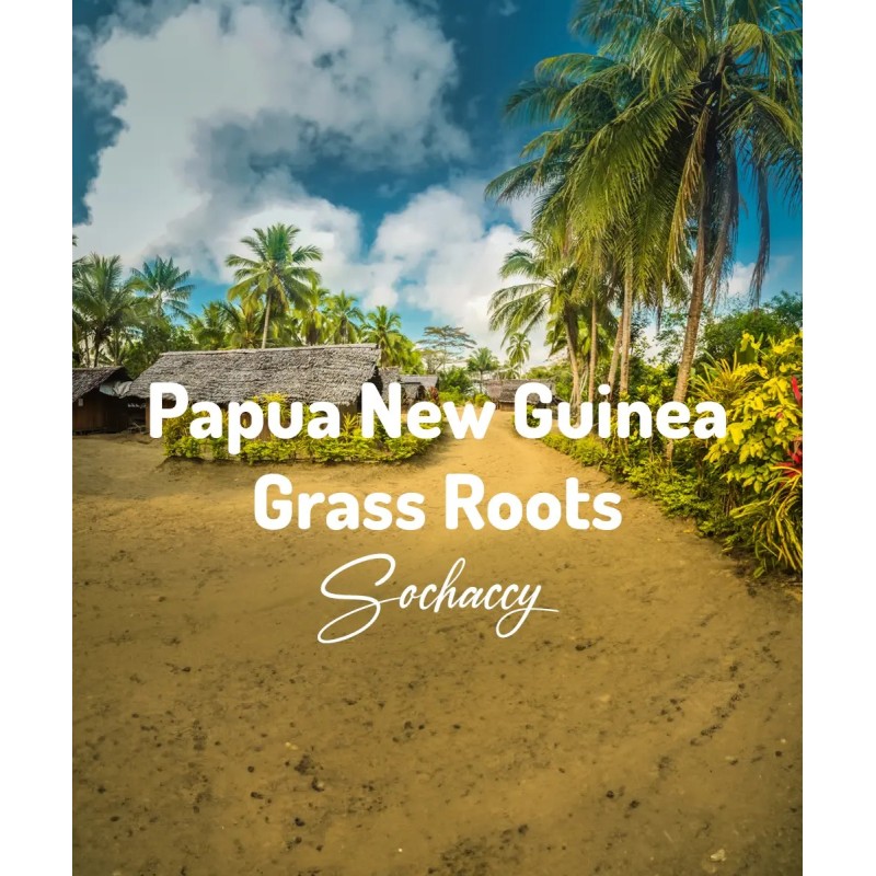 Papua Nowa Gwinea Grass Roots | Świeżo Palona Arabica | Kawa Ziarnista|Palarnia Kawy Sochaccy|P. N. Gwinea