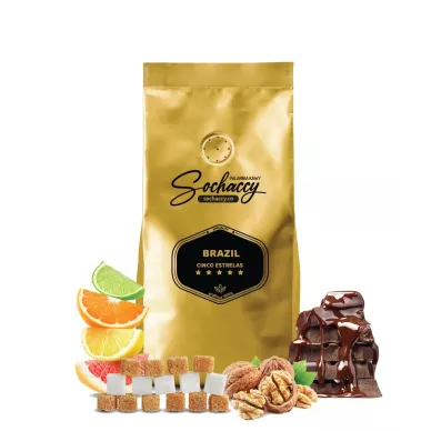 Jak smakuje Kawa ziarnista Brazylia Cinco Estrelas Świeżo Palona Arabica Rzemieślnicza Kawa Ziarnista