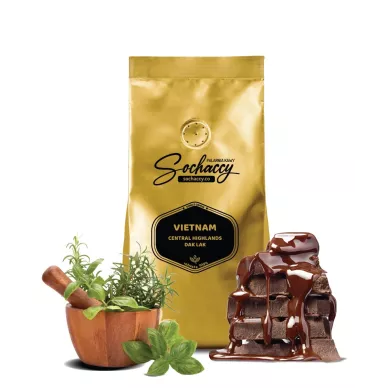 Jak smakuje Kawa ziarnista Wietnam Dak Lak Świeżo Palona Robusta Rzemieślnicza Kawa Ziarnista