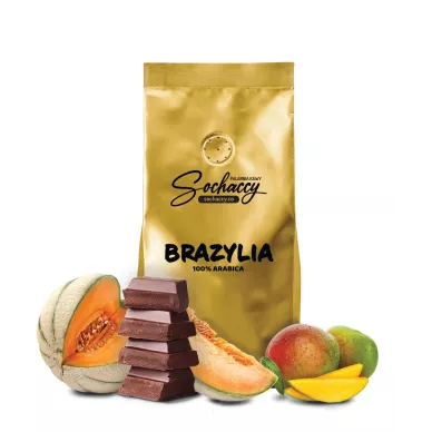 Jak smakuje świeżo palona kawa ziarnista Brazylia Arabica 100%
