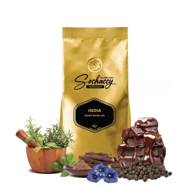 Jak smakuje kawa Indie Kaapi Royale Świeżo Palona Robusta Kawa Ziarnista