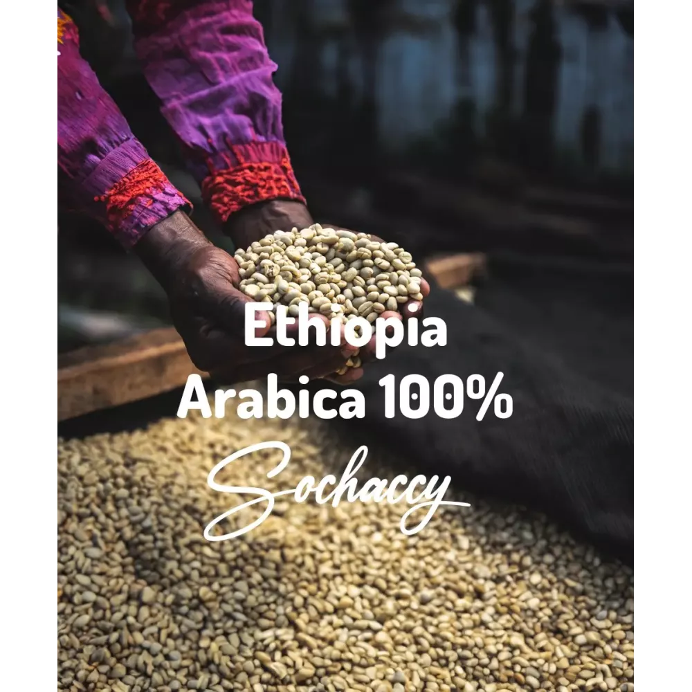 Kawa Etiopia Arabica 100% 1kg Świeżo Palona Kawa Ziarnista