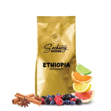 Jak smakuje Kawa Etiopia Arabica 100% 1kg Świeżo Palona Kawa Ziarnista