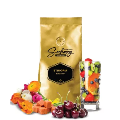 Jak smakuje kawa Etiopia Bench Maji | Świeżo Palona Arabica | Kawa Ziarnista Rzemieślnicza Palarnia Kawy