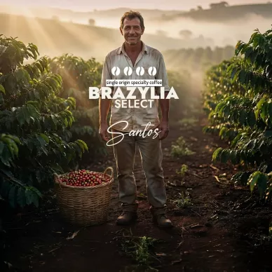 Kawa Brazylia Select Santos - Świeżo Palona w Sochaccy.Co