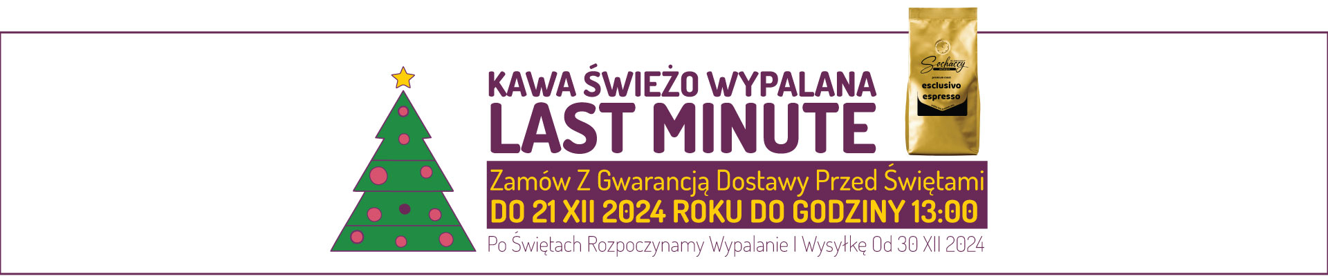 dostawa kawy przed swiętami